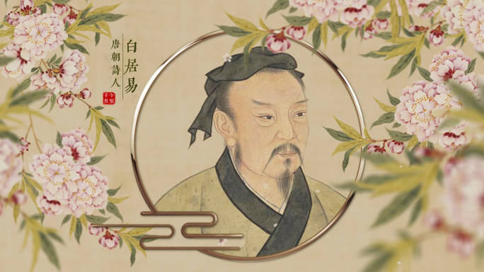 中国风历史人物照片名人图文介绍模板