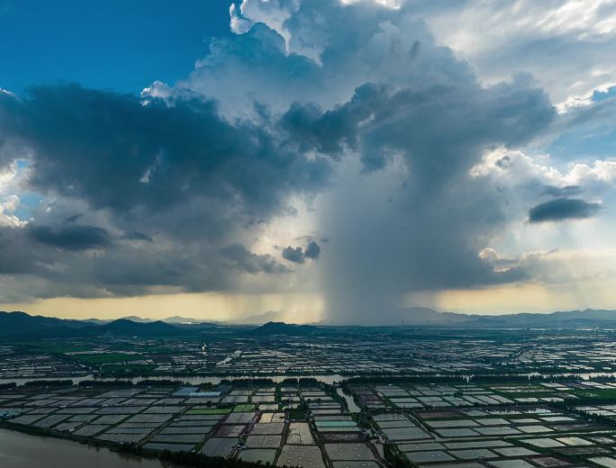 珠海斗门水产养殖 雨团下雨 VJSHI