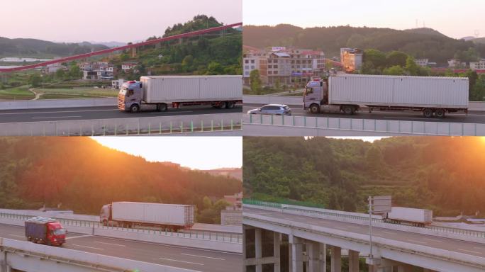 夕阳下的货车（50P）