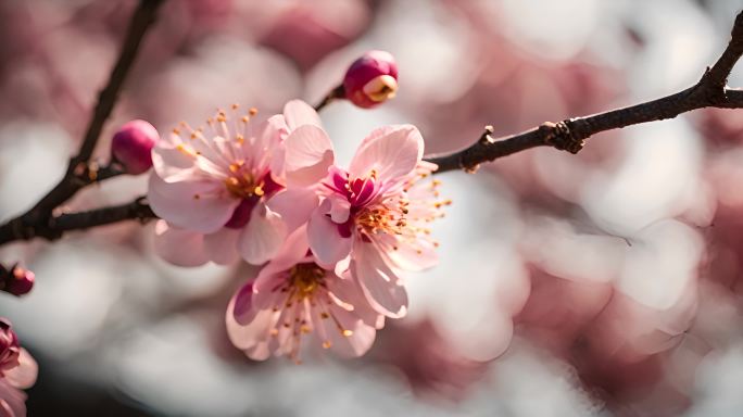 盛开鲜花花朵雕塑