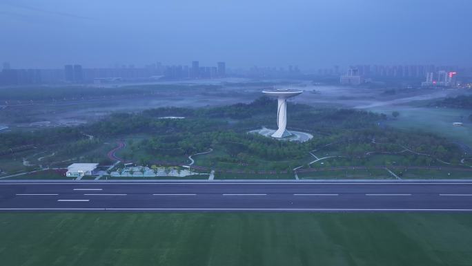 合肥园博会（骆岗公园）清晨