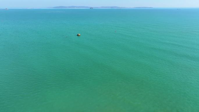 东海大海海边海水海浪沙滩海滩航拍风景唯美