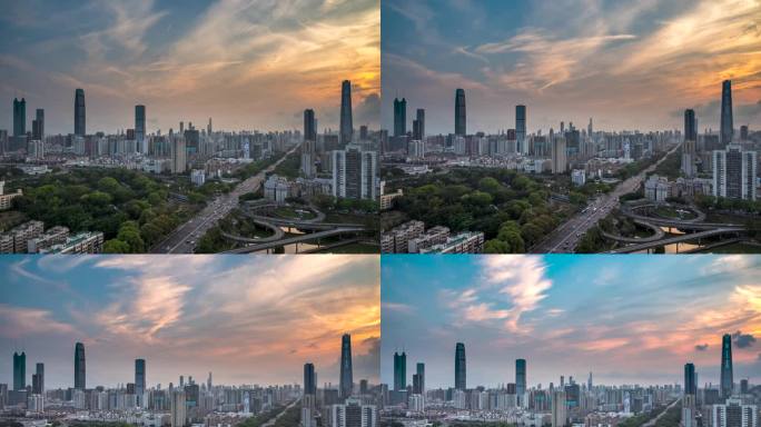 深圳城市地标延时摄影4K