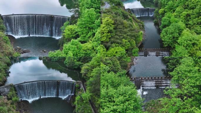 山谷瀑布水流山泉水峡谷