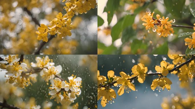 雨后大自然花开