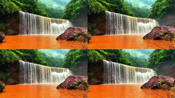 贵州赤水丹霞瀑布