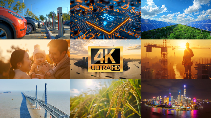 【4K】中国发展速度科技经济交通宣传片