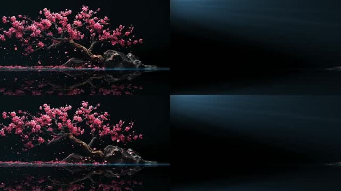 桃花树 光线