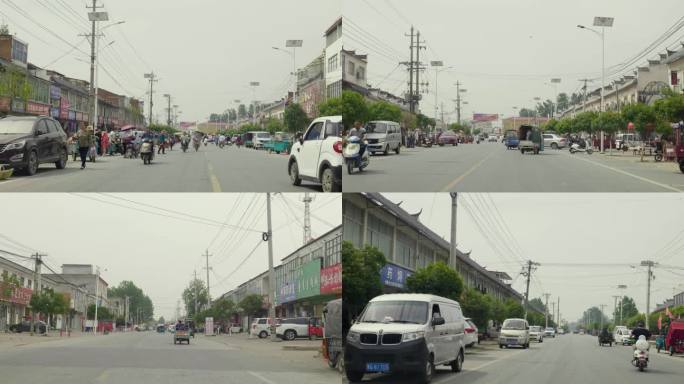 农村集市街景