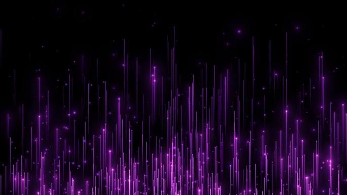 紫色粒子线条上升（循环）