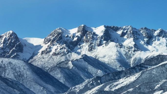 冬季雪山航拍合集01