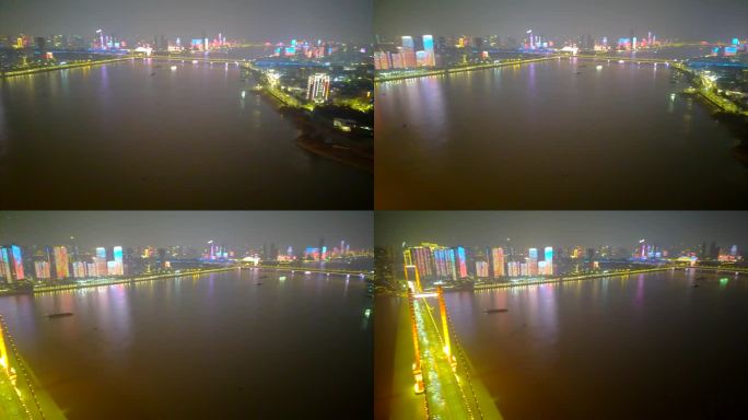 武汉长江两岸灯光秀夜景12