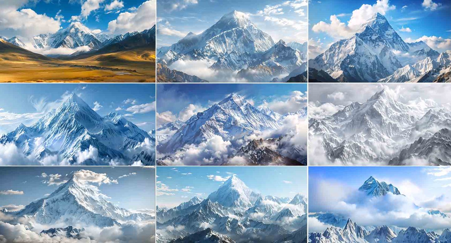 【4K合集】珠穆拉玛峰和喜马拉雅山脉雪山