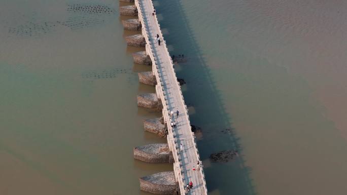 2024最新航拍泉州洛阳桥晚安桥