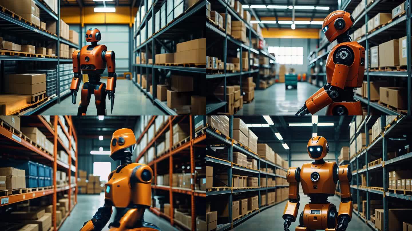 （合集）未来机器人AI智能物流仓库场景