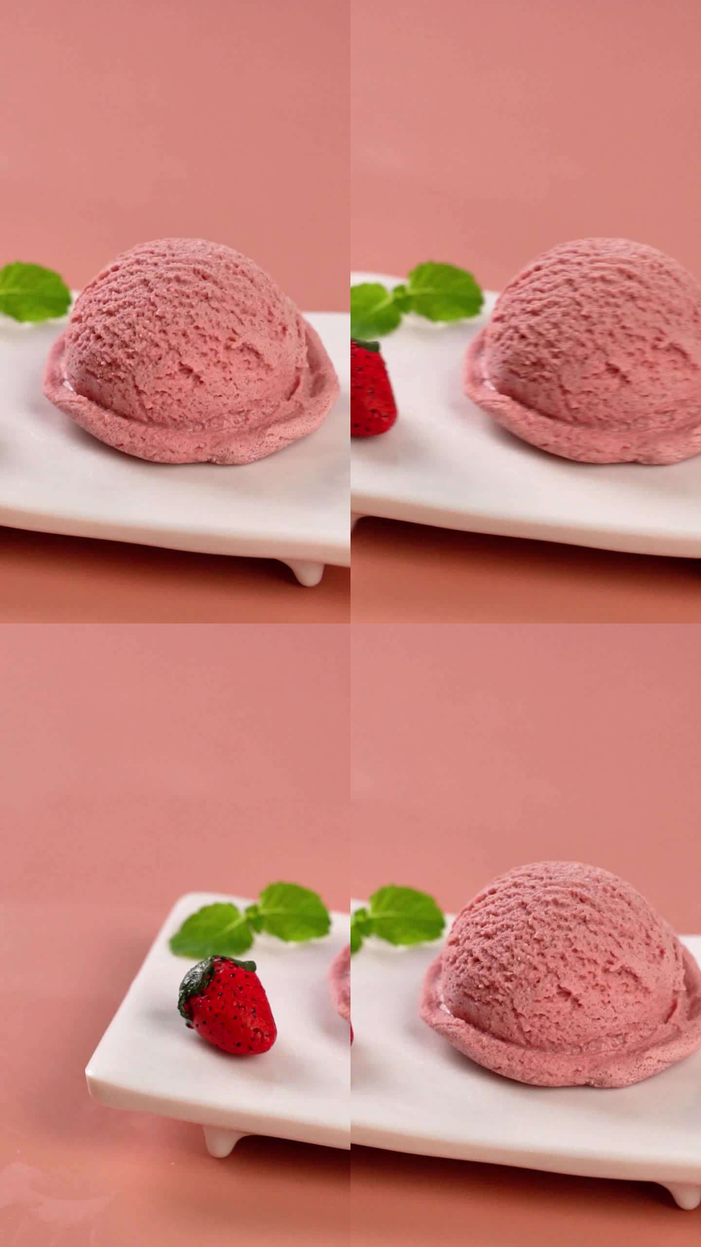 草莓口味冰淇淋球视频广告