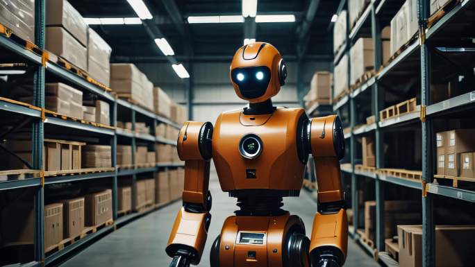 未来机器人AI智能物流仓库场景