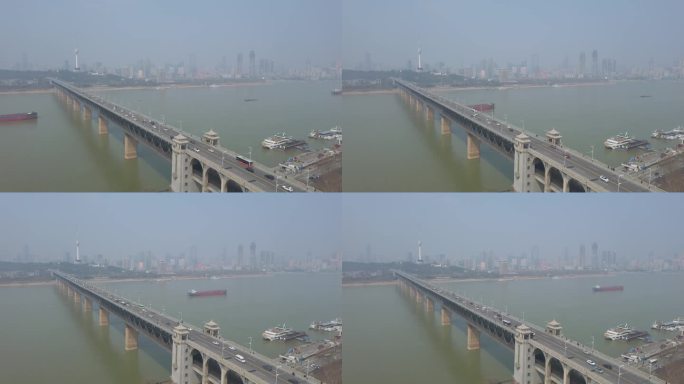 长江大桥白天（延时摄影）