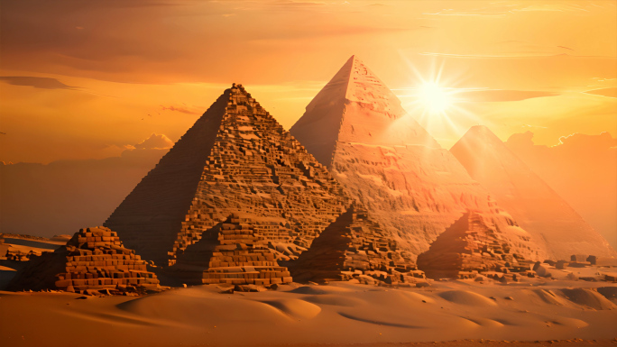 埃及金字塔狮身人面像法老胡夫金字塔古文明