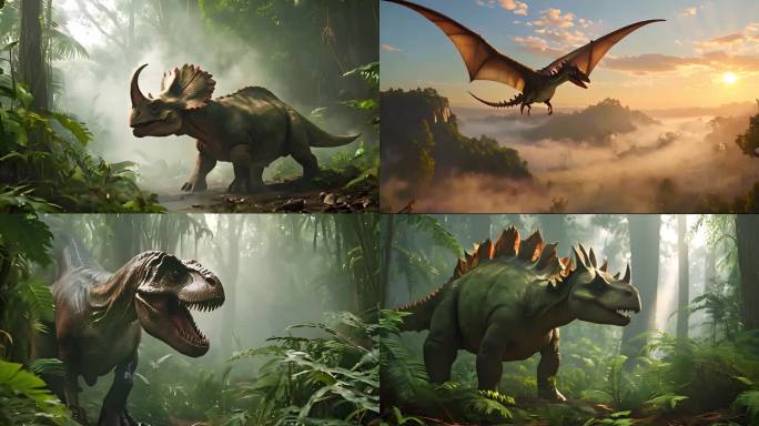 各类恐龙 侏罗纪恐龙 史前恐龙