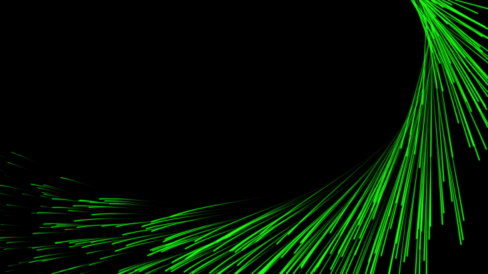 带通道 绿色生长粒子光线 粒子生长