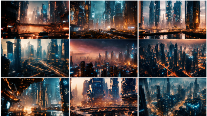 未来城市 科幻城市 赛博朋克 未来