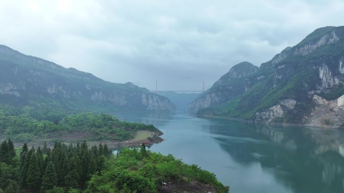 大山大河美丽乡村 清晨的村庄 乡村振兴