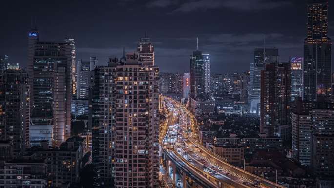 上海航拍/上海夜景/大气上海8K视频素材