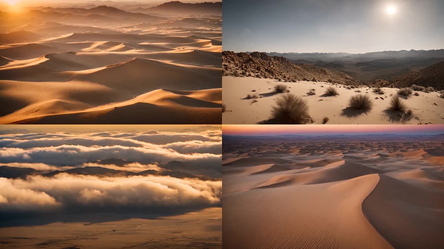 沙漠日出 沙漠日落
