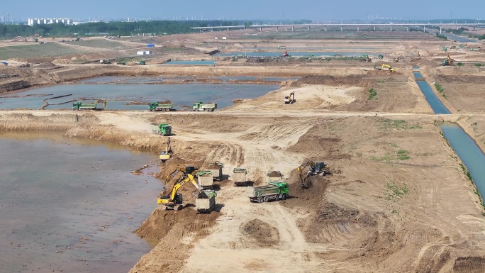 江苏淮安淮河入海水道二期工程建设如火如荼