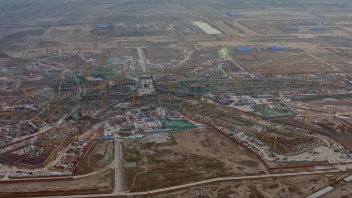未建成之前的北京大兴机场