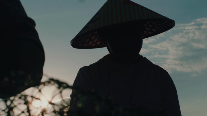 渔民织网剪影（阿莱mini拍摄）