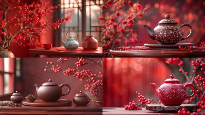 中国风 茶壶 唯美中国风茶道意境