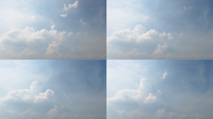 蓝天白云风景视频素材延时摄影1