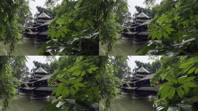 广西南宁文物苑少数民族侗族建筑风雨桥
