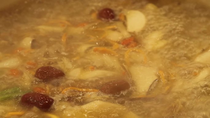 野生菌菇汤 美食升格视频