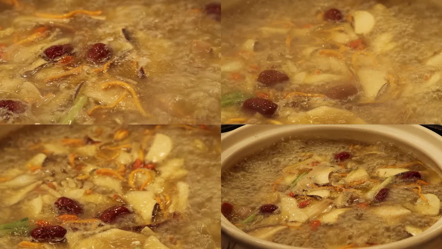 野生菌菇汤 美食升格视频