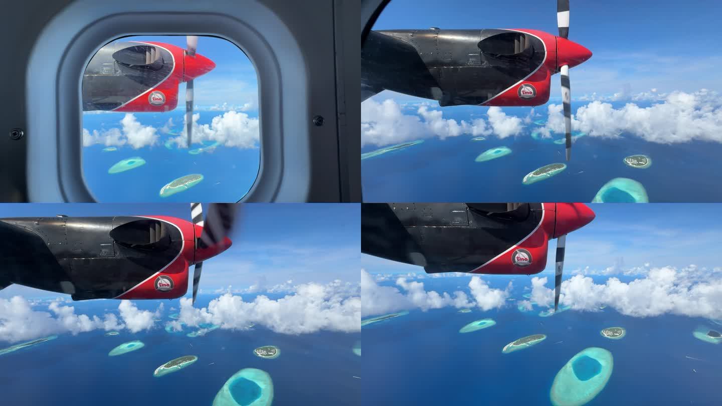 马尔代夫水上飞机起飞