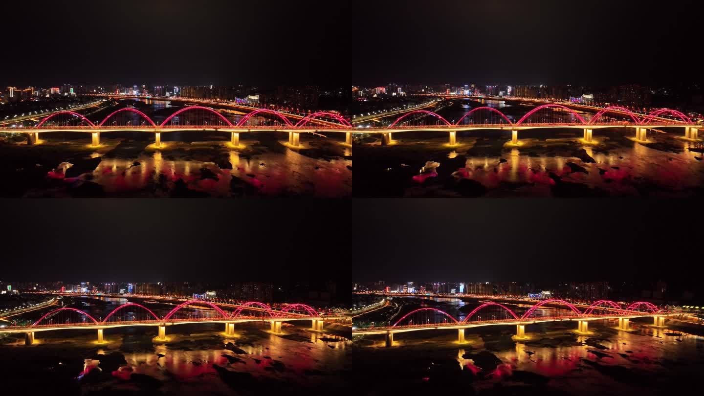 安康市区 大桥夜景