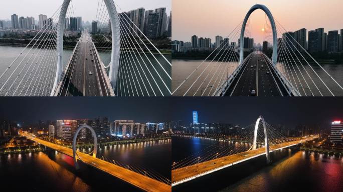 柳州白沙大桥航拍4k60p