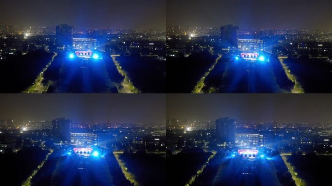 4K 闵行上海华东师范大学 航拍视频