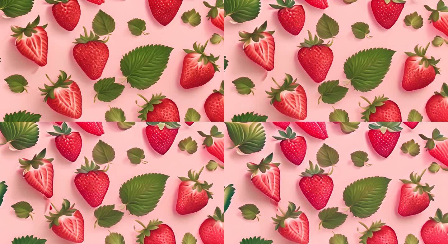 草莓水果卡通动画