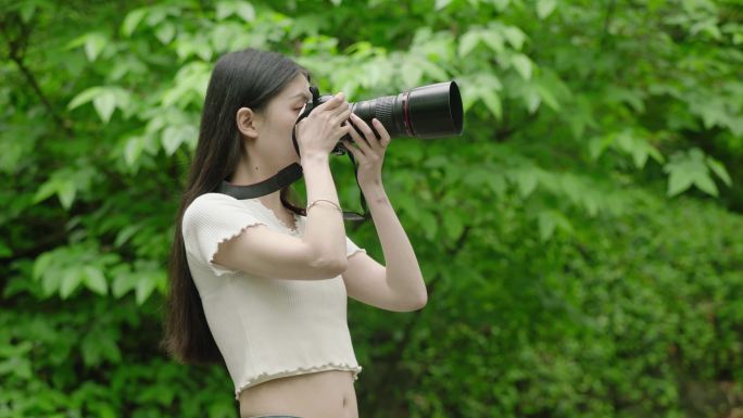 相机拍照旅拍旅游校园公园大学夏日阳光女孩