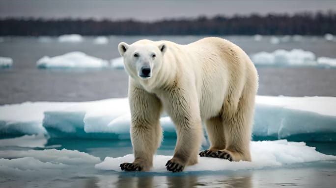 企鹅 北极熊 海豹 冰川融化全球变暖