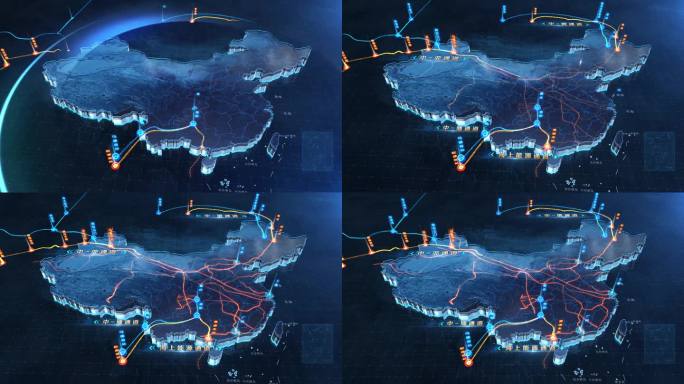 中国能源通道石油天然气路线图