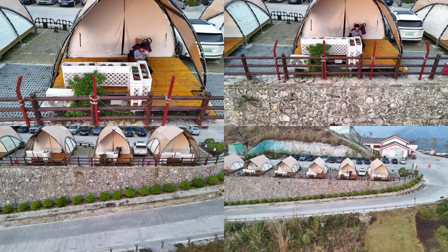 广西河池市大化岩滩摘星营地美女峰帐篷