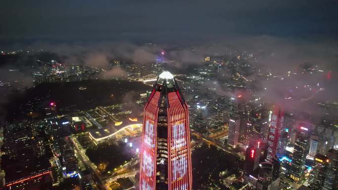 平安大厦夜景