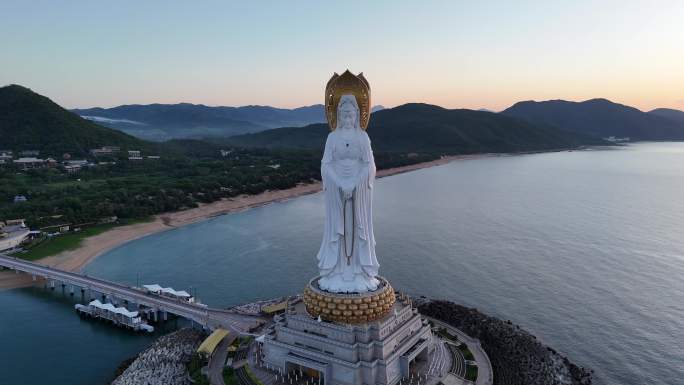 海南南海观音航拍