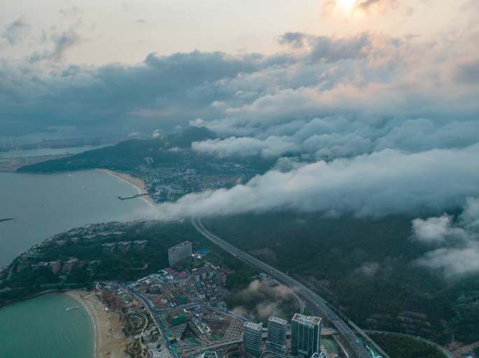 深圳海岸线云海延时