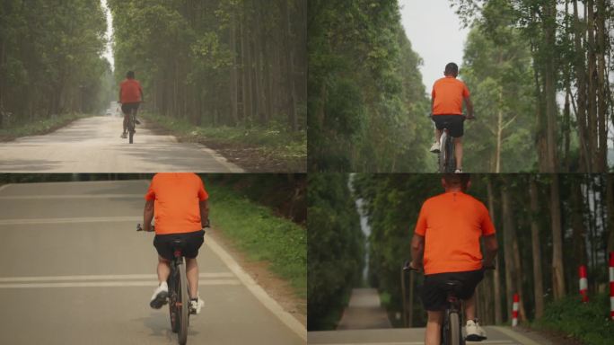 低碳出行自行车骑行休闲运动